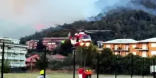 Paura a Como, vasto incendio boschivo sul monte Goi