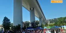 Genova, un minuto di silenzio per ricordare le vittime del Ponte Morandi