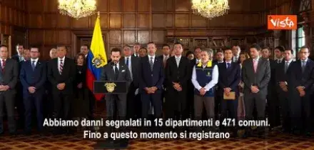 Terremoto Colombia, Presidente De La Espriella: Oltre 260mila persone colpite e 314 vittime