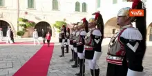Mattarella al Castello aragonese a Taranto in occasione dell'apertura dei Giochi del Mediterraneo