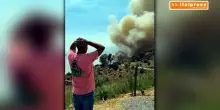 Incendio a Taormina, le fiamme minacciano le abitazioni