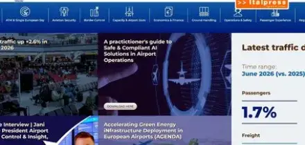 Nel primo semestre cresce il traffico aereo europeo
