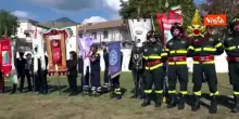 Vigili del Fuoco ad Amatrice per la commemorazione dei 10 anni dal sisma