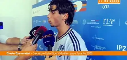 Giochi Mediterraneo, Giammattei "Per noi calciatori &egrave; tutta esperienza"