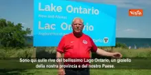 Presidente Ontario Ford a Trump: Si chiamer&agrave; ancora Lago Ontario. E piazza un cartello sulla riva