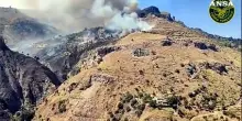 Incendio a Taormina, le immagini aeree del rogo