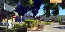 Incendio al centro commerciale Conca d'Oro di Palermo