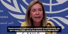 L'Omm: il fenomeno El Nino &egrave; ormai "fermamente consolidato"