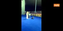 Meloni a Bari per festa record durata Governo, il dietro le quinte sul palco del comizio