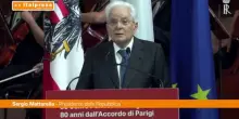 Mattarella "Non si &egrave; stranieri a casa propria"
