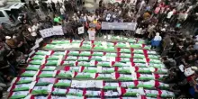 Gaza, 100 bare per i funerali dei corpi ritrovati sotto le macerie