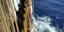 Amerigo Vespucci fa rotta verso l'Italia dopo il Nord America
