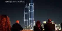 11 settembre, quasi 3.000 droni illuminano lo skyline di New York