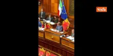 "Con noi le preferenze, con loro zero preferenze", i cartelli di FdI in Senato su legge elettorale