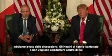 Trump: "Gli Houthi hanno chiesto agli Usa di non intervenire"