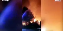 Violento incendio sull&rsquo;isola di Brazza in Croazia