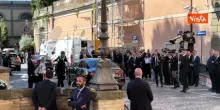Mattarella arriva al Campidoglio per le esequie di Stato di Emma Bonino