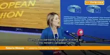 Metsola "Orgoglio per Carney al Parlamento Ue, Europa attore geopolitico"