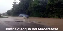 Bomba d'acqua nel Maceratese: il video
