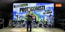 'C'&egrave; solo un capitano', coro per Matteo Salvini a Pontida Giovani