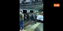 'Matteo! Matteo! Matteo!' coro per il leader della Lega Salvini a Pontida Giovani