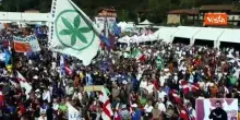 Lorenzo Fontana a Pontida: Bossi e i nostri padri non hanno fatto sacrifici per vederci litigare