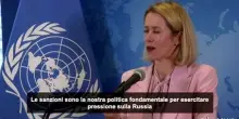 Kallas: sanzioni contro Russia fulcro politica Ue per fare pressione
