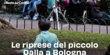 Le riprese del piccolo Dalla a Bologna: il video