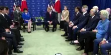 Onu, la premier giapponese vede Trump: "Usa e Cina aiutino stabilit&agrave;"