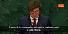 Milei all'Onu: Organizzazione inutile e parassitaria, protegge dittature contro Israele