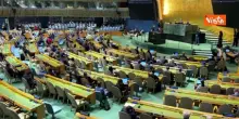 Applauso per Zelensky al termine del suo intervento all'Assemblea Generale delll'Onu
