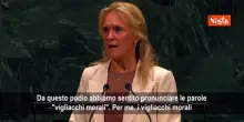 Gunnarsd&ograve;ttir (Islanda) risponde a Netanyahu: Vigliacco morale chi viola diritto internazionale