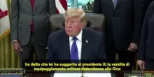 Trump: con Xi non abbiamo discusso della vendita di armi americane