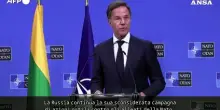 Rutte: &ldquo;Attacchi ibridi russi non fermeranno il sostegno Nato all'Ucraina&rdquo;
