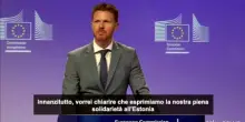 Ue: solidariet&agrave; all'Estonia dopo l'attacco russo