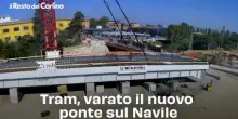 Tram, varato il nuovo ponte sul Navile. Il video