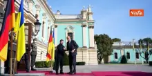 Merz in visita a Kiev, l'incontro con il Presidente ucraino Zelensky