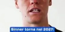 Sinner torna nel 2027: "Ho bisogno di cure per il ginocchio"