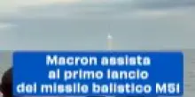 Macron assiste al primo lancio del missile balistico M51