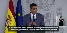 Spagna, Sanchez annuncia adozione decreti sulla casa, rinnovati