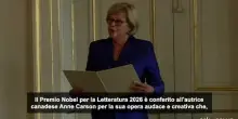 Il premio Nobel per la Letteratura alla canedese Anne Carson