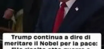 "Trump Rivendica il Nobel per la Pace: 'Ho Fermato la Distruzione del Mondo'"