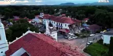 Terremoto a Panama, crolla il campanile della cattedrale di Penonom&eacute;