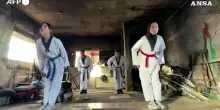 A Gaza gli atleti di taekwondo tornano ad allenarsi tra le macerie