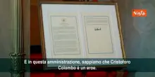 Celebrazioni del Columbus Day alla Casa Bianca con Trump, il video sui social del Presidente Usa