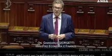 Giorgetti: &ldquo;Scostamento un passo consapevole dalla linea di prudenza&rdquo;