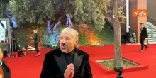 Christian De Sica arriva sul red carpet del Festival del Cinema di Roma