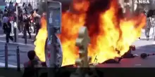 I nuovi Gilet Gialli e gli studenti manifestano a Marsiglia contro il caro vita