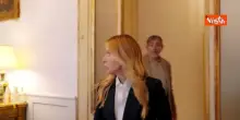 Meloni partecipa al Vertice a Palazzo Chigi su ordine pubblico, immagini