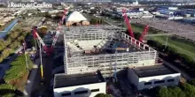 Il nuovo palasport di Ravenna in costruzione: video dal drone